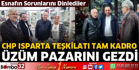 CHP tam kadro Üzüm Pazarında 