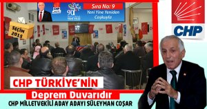 CHP Türkiye’nin Deprem Duvarıdır