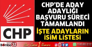 CHP'de 17 aday adayı var