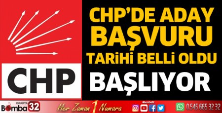 CHP'de aday başvuru tarihleri belli oldu