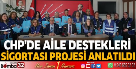 CHP'de Aile Destekleri Sigortası projesi anlatıldı