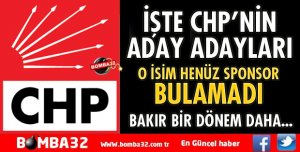 CHP'DE KİMLER ADAY ADAYLIĞI BAŞVURUSU YAPTI?