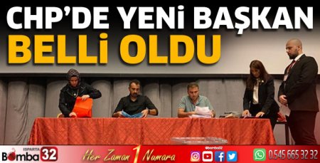 CHP'de yeni başkan belli oldu