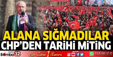 CHP'den tarihi miting: Alana sığmadılar
