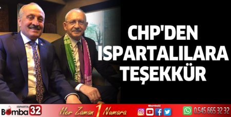 CHP'den teşekkür