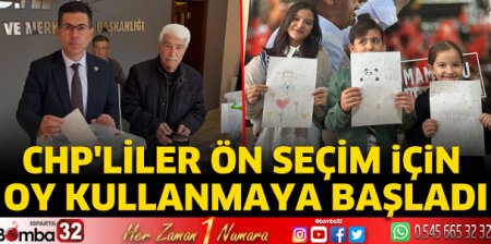 CHP'liler ön seçim için oy kullanıyor