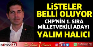 CHP'nin 1. sıra Milletvekili Adayı Yalım Halıcı
