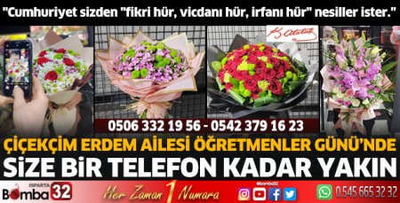 Çiçekçim Erdem Ailesi Öğretmen Günü'ne hazır 