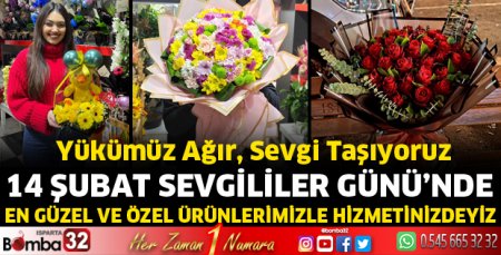 Çiçekçim Erdem Sevgililer Günü'nde hizmetinizde 
