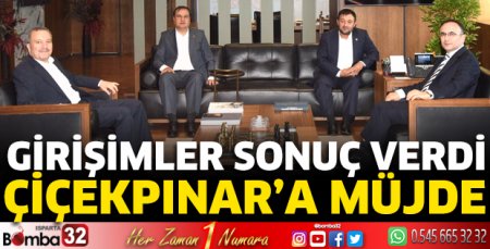 Çiçekpınar'a müjde