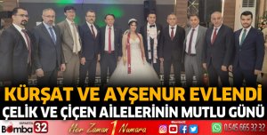 Çiçen ve Çelik ailelerinin mutlu günü