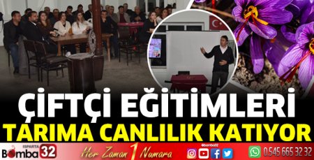Çiftçi eğitimleri tarıma canlılık katıyor