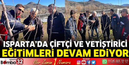 Çiftçi ve yetiştirici eğitimleri devam ediyor