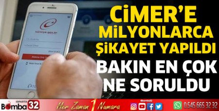 CİMER'e milyonlarca şikayet yapıldı