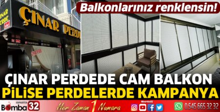 Çınar Perde ile balkonlarınız renklensin!