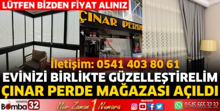 Çınar Perde Mağazası açıldı