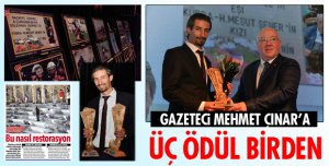ÇINAR'A 3 ÖDÜL BİRDEN!