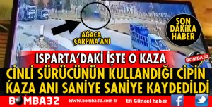 ÇİNLİ SÜRÜCÜNÜN KULLANDIĞI CİPİN KAZA ANI SANİYE SANİYE KAYDEDİLDİ