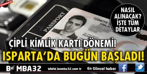 ÇİPLİ KİMLİKLER İÇİN BAŞVURULAR BUGÜN BAŞLIYOR
