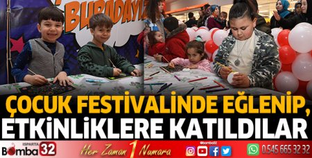 Çocuk festivali sona erdi