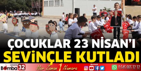 Çocuklar 23 Nisan'ı sevinçle kutladı