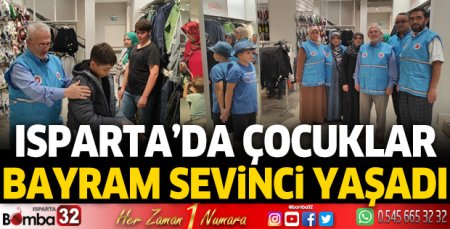 Çocuklar bayram sevinci yaşadı