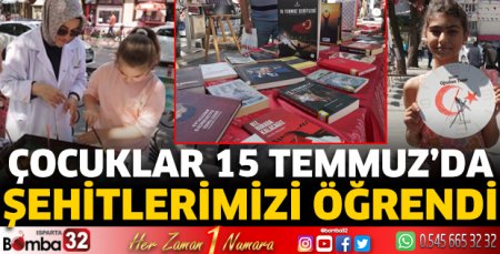 Çocuklar şehitlerimizi öğrendi