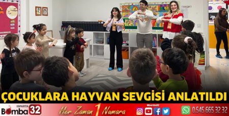 Çocuklara hayvan sevgisi anlatıldı
