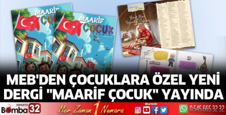Çocuklara özel yeni dergi Maarif Çocuk yayında