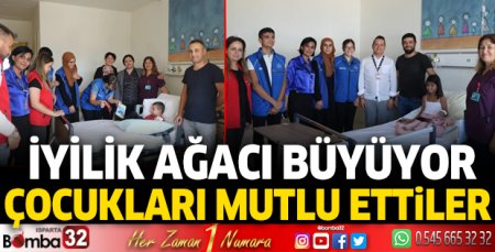Çocukları mutlu ettiler