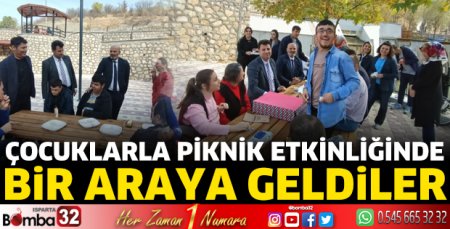 Çocuklarla piknik etkinliğinde bir araya geldiler