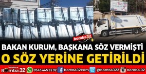 ÇÖP KAMYONU VE KONTEYNIRLAR GELDİ