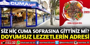 CUMA SOFRASI HİZMETTE