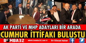 CUMHUR İTTİFAKI BULUŞTU