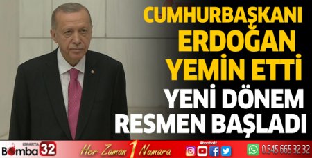 Cumhurbaşkanı Erdoğan ant içerek görevine başladı