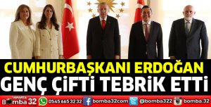 Cumhurbaşkanı Erdoğan genç çifti tebrik etti