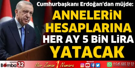 Cumhurbaşkanı Erdoğan'dan müjde