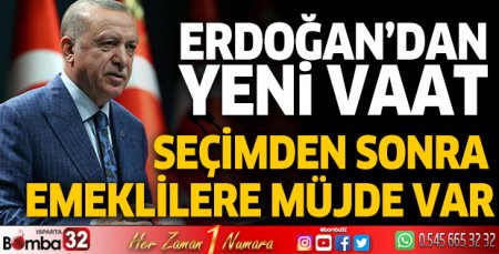 Cumhurbaşkanı Erdoğan'dan yeni vaat