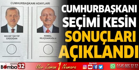 Cumhurbaşkanı seçimi kesin sonuçları açıklandı