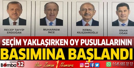 Cumhurbaşkanlığı seçiminde kullanılacak oy pusulası basımına başlandı
