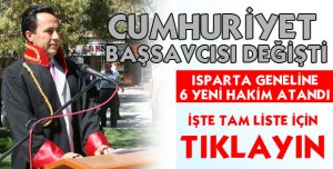 CUMHURİYET BAŞSAVCISI DEĞİŞTİ