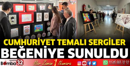Cumhuriyet temalı sergiler beğeniye sunuldu