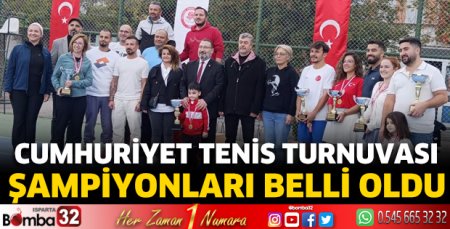Cumhuriyet Tenis Turnuvası şampiyonları belli oldu