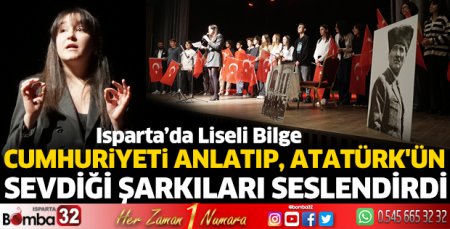 Cumhuriyeti anlatıp, Atatürk'ün sevdiği şarkıları seslendirdi