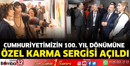 Cumhuriyetimizin 100. Yıl Dönümüne Özel Karma Sergisi açıldı