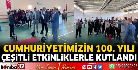 Cumhuriyetimizin 100. yılı çeşitli etkinliklerle kutlandı
