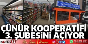 Çünür Kooperatifi 3. Şubesini açıyor