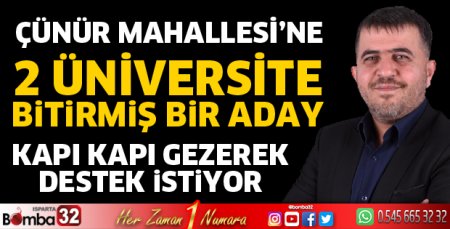 Çünür Mahallesi’ne iki üniversite bitirmiş aday