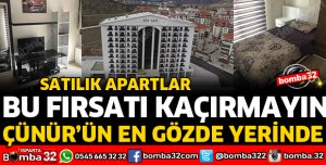 ÇÜNÜR MAHALLESİNİN EN GÖZDE YERİNDE SATILIK APARTLAR