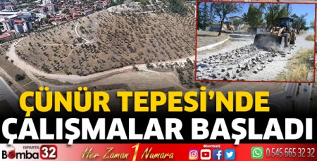 Çünür Tepesi’nde çalışmalar başladı